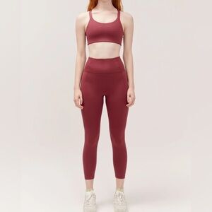 Girlfriend Collective High Rise Compressive Legging - Mulberry (NWT, Size S)